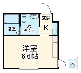 ノ・レーヴ堀川高辻【1階】の間取り