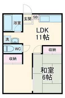 小川コーポ【102号室】の間取り