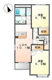 エトワール【2階】の間取り