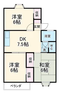 エンパイヤ大野【F102号室】の間取り