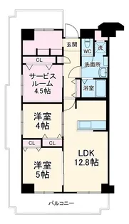 レック北梅田【801号室】の間取り