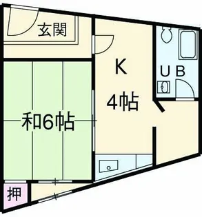 五条グリーンハイツ【301号室】の間取り