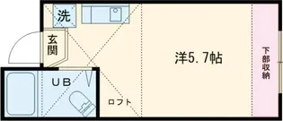 レジデンス中和泉B号棟【2階】の間取り