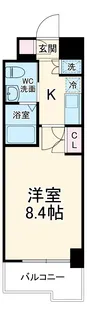 Gramercy Nipponbashi【1104号室】の間取り