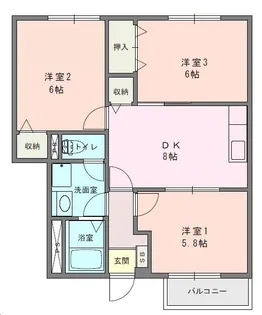 シャトーブリアンⅠ【1階】の間取り
