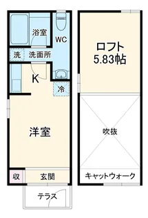 クローブイクタ【2階】の間取り