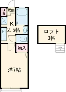 ヴィラフィオーレV【1201号室】の間取り