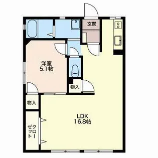 フレグランス汐崎【1階】の間取り