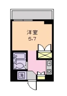 三河屋ビル【302号室】の間取り
