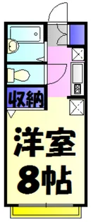 グリシーヌ藤崎Ⅱ【1階】の間取り