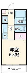 ハイネス津田沼【1階】の間取り