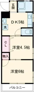 大里マンション【2階】の間取り