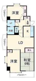 ウーリィパレス上社【303号室】の間取り