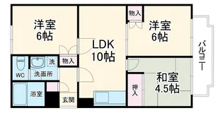 ホワイトハウス南林間【2階】の間取り
