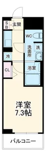 メイクスアート桜木町【206号室】の間取り