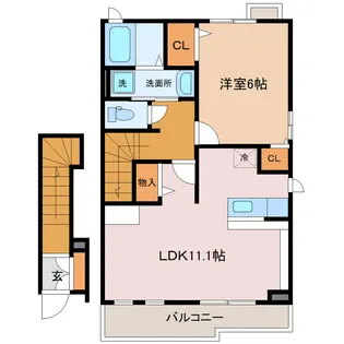 クリーンパレスⅡ【2階】の間取り