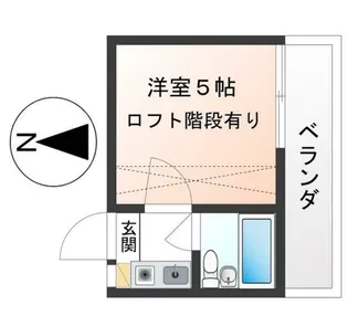 ヒュッゲ荻窪【2階】の間取り