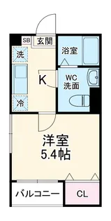 エクセラン所沢【305号室】の間取り