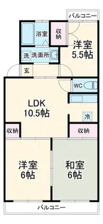 園生カキナカマンション【1階】の間取り