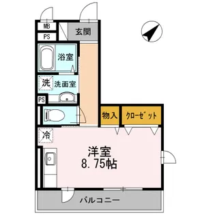 グレースコート【03010号室】の間取り