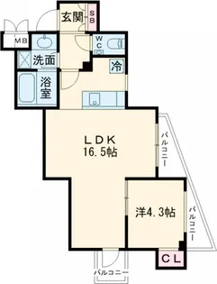 GRAN PASEO中目黒Ⅲ【1階】の間取り
