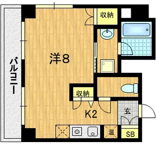 サイト烏丸三条町【5階】の間取り