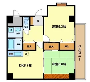 アビタシオン阿波座【7階】の間取り