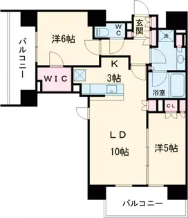 シティハウス東中野駅前【701号室】の間取り