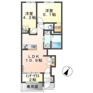 清水区船原アパート【101号室】の間取り