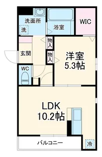 スペチアーレ放出東【2階】の間取り