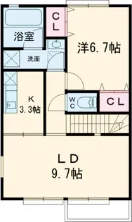 SUNSET MALL Ⅲ C棟【2階】の間取り