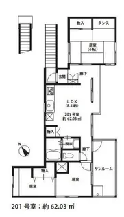 VILLA西ヶ原【2階】の間取り