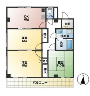 レジデンス松田【3階】の間取り