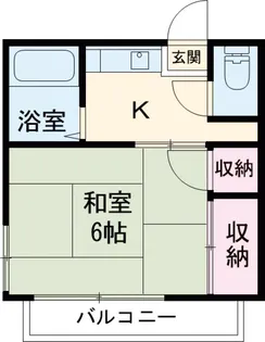 浅野荘B【201号室】の間取り