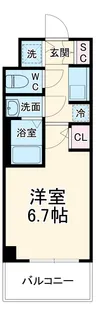 オーキッドレジデンス鶴舞【6階】の間取り