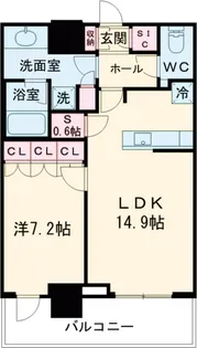 パークシティ中野 ザ タワー エアーズ【8階】の間取り
