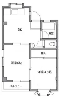 クロノス西八王子【3階】の間取り