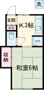 サニーマイホームしおざき【2階】の間取り