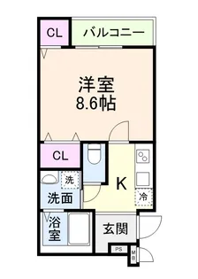 フジパレス西加賀屋ノース【303号室】の間取り