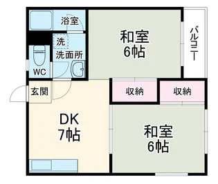 草野マンション21号館【3階】の間取り