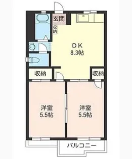 パストラルハイムユー【2階】の間取り