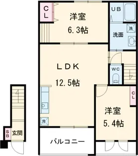 BELL DEMEURE【2階】の間取り