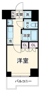 ルーブル横濱反町【9階】の間取り