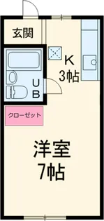 キャッスルエトウB【1階】の間取り