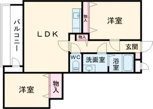三愛西一之江マンション【3階】の間取り