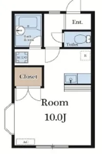 メゾンドゥ【201号室】の間取り