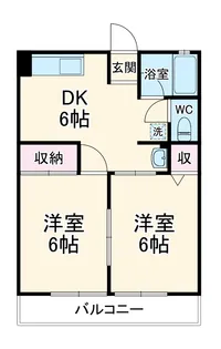 シティハイムアキヤマ【1階】の間取り