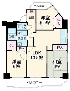 エスポア刈谷【5階】の間取り
