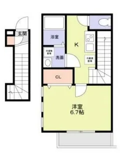 KIRANA【s201号室】の間取り