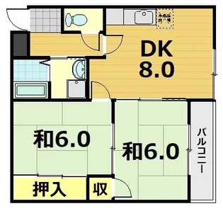 シベール・青殿【3階】の間取り